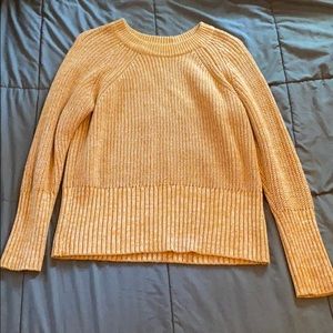 Yellow knitted sweater